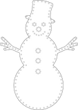 4' Snowman